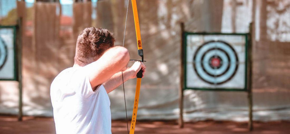 Arco e flecha do Brotas Eco Hotel Fazenda Divulgação Brotas Eco Hotel Fazenda