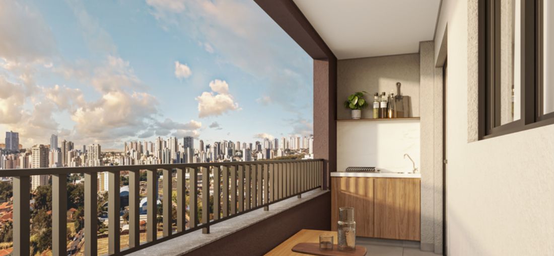 As varandas passaram a ocupar um espaço diferente na rotina dos apartamentos | Créditos: Divulgação/Perplan