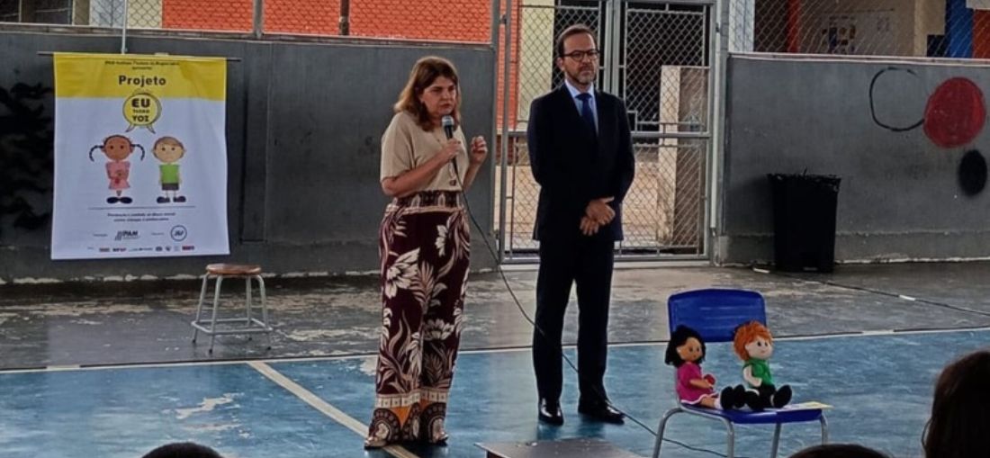 1ª vice-presidente do IPAM, juíza Hertha Helena Rollemberg Padilha e Oliveira e Evandro Pellarin, juiz da Vara da Infância e da Juventude de São José do Rio Preto
