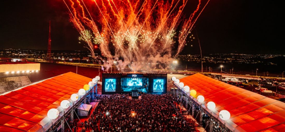 Arena do Peão da Festa do Peão de Paulínia em 2025, no Parque Brasil 500 | Foto: Divulgação FPP