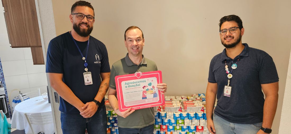 1º Treinão Solidário da Paróquia Santa Rita arrecada mais de 600 litros de leite para o HCC