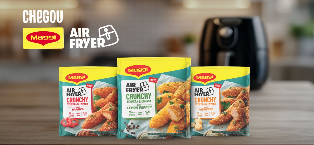 MAGGI® aposta na tendência da air fryer e lança linha completa para preparo prático em casa