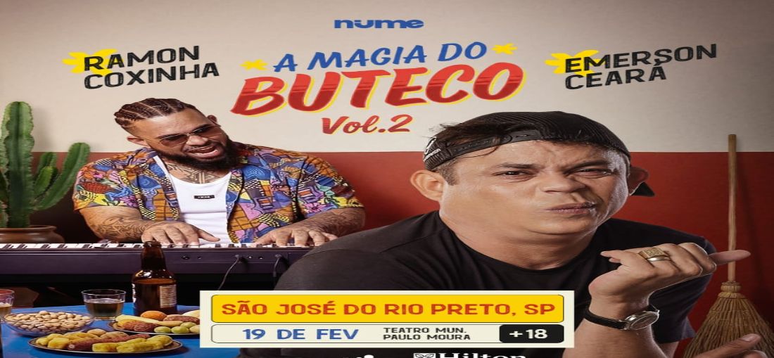Emerson Ceará e Raman Coxinha se apresentam em Rio Preto com sho 