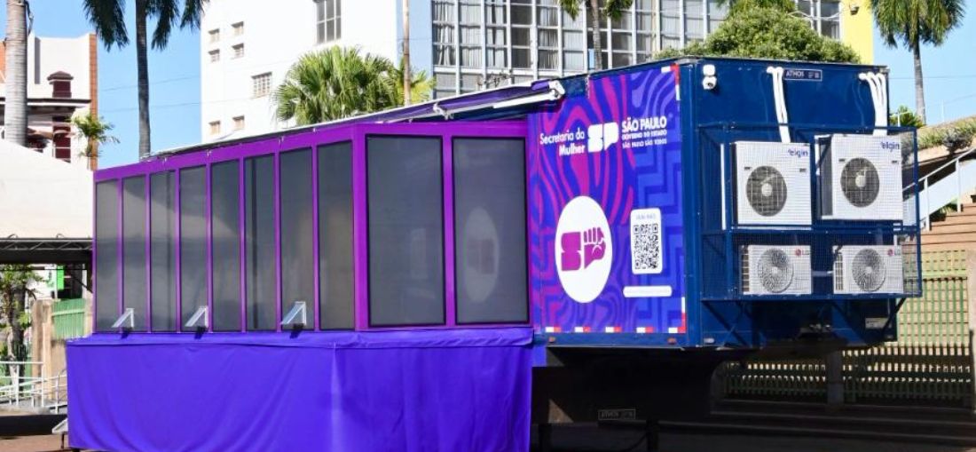 Olímpia recebe estrutura itinerante de proteção às mulheres até sexta-feira, 12 de junho