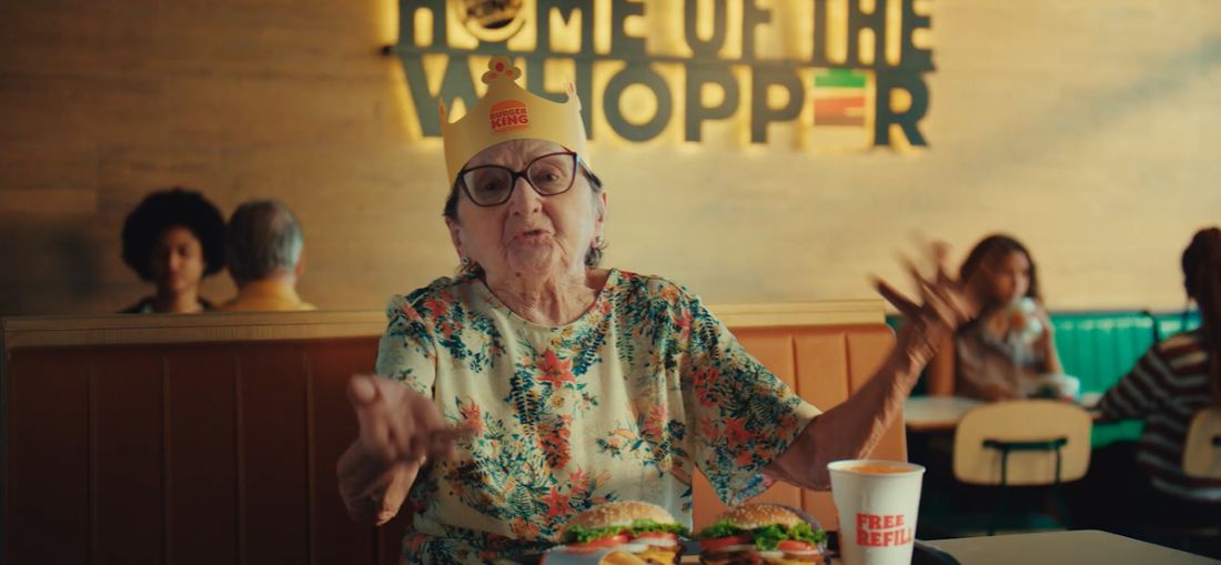 Tânia Maria usa propaganda do Burger King® para convocar a torcida brasileira pelas indicações inéditas do cinema nacional