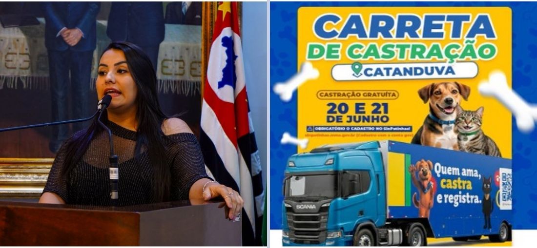 Conquista da vereadora Laura Luiza traz Carreta de Castração para Catanduva